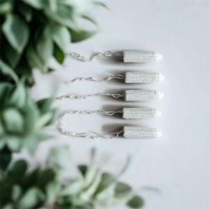 vijf Tampons van 100% biologisch katoen
